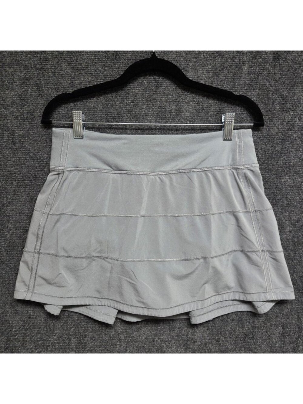 Lululemon Skort Women's 6 Gray Pace Rival Mid-Rise Skirt Long Athletic Casual